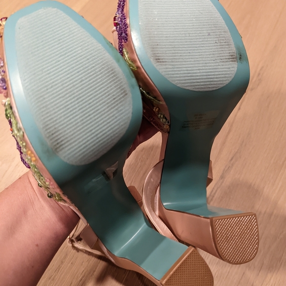 Betsey Johnson Women's Embellished Platform Heels - Picture 5 of 15